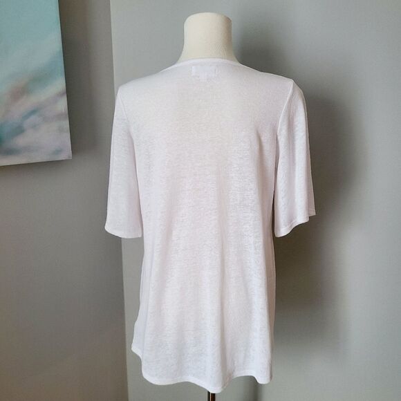 Gap White Lace Linen Blend Tunic Top XS - Picture 7 of 16